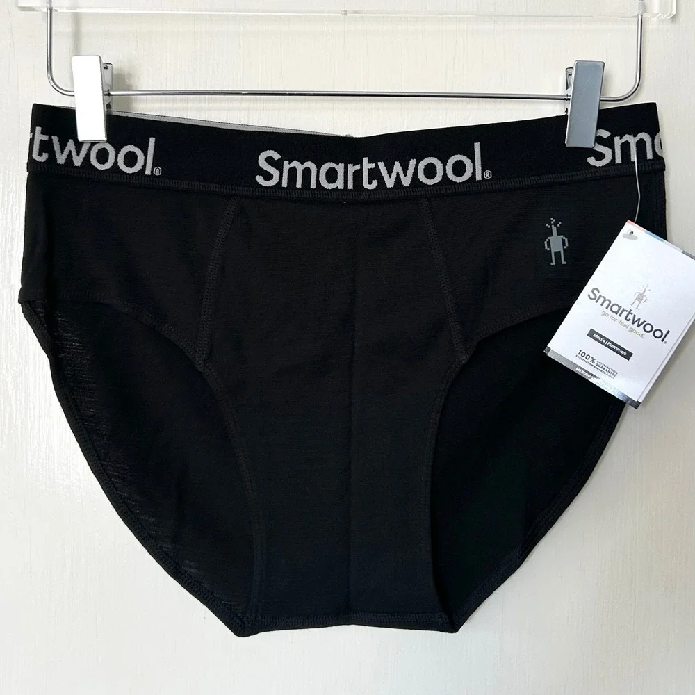 NWT Smartwool Men's MerinoSport 150 Boxer Brief Black M Wool Base Layer